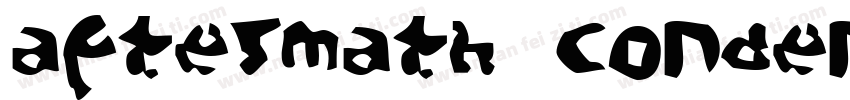 Aftermath Condensed Black字体转换